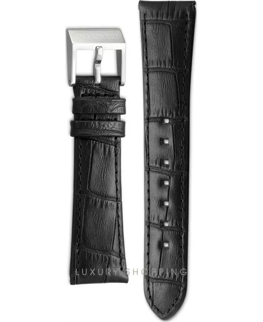 Swarovski Graceful Mini Black Leather Strap 14mm