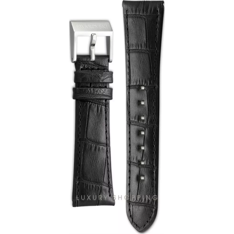 Swarovski Graceful Mini Black Leather Strap 14mm