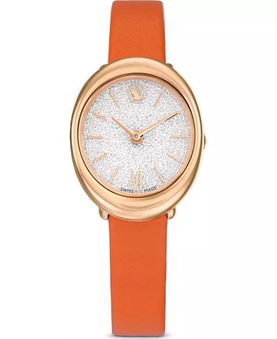 Swarovski Imber Orange Rose Finish Watch 24x26.3mm
