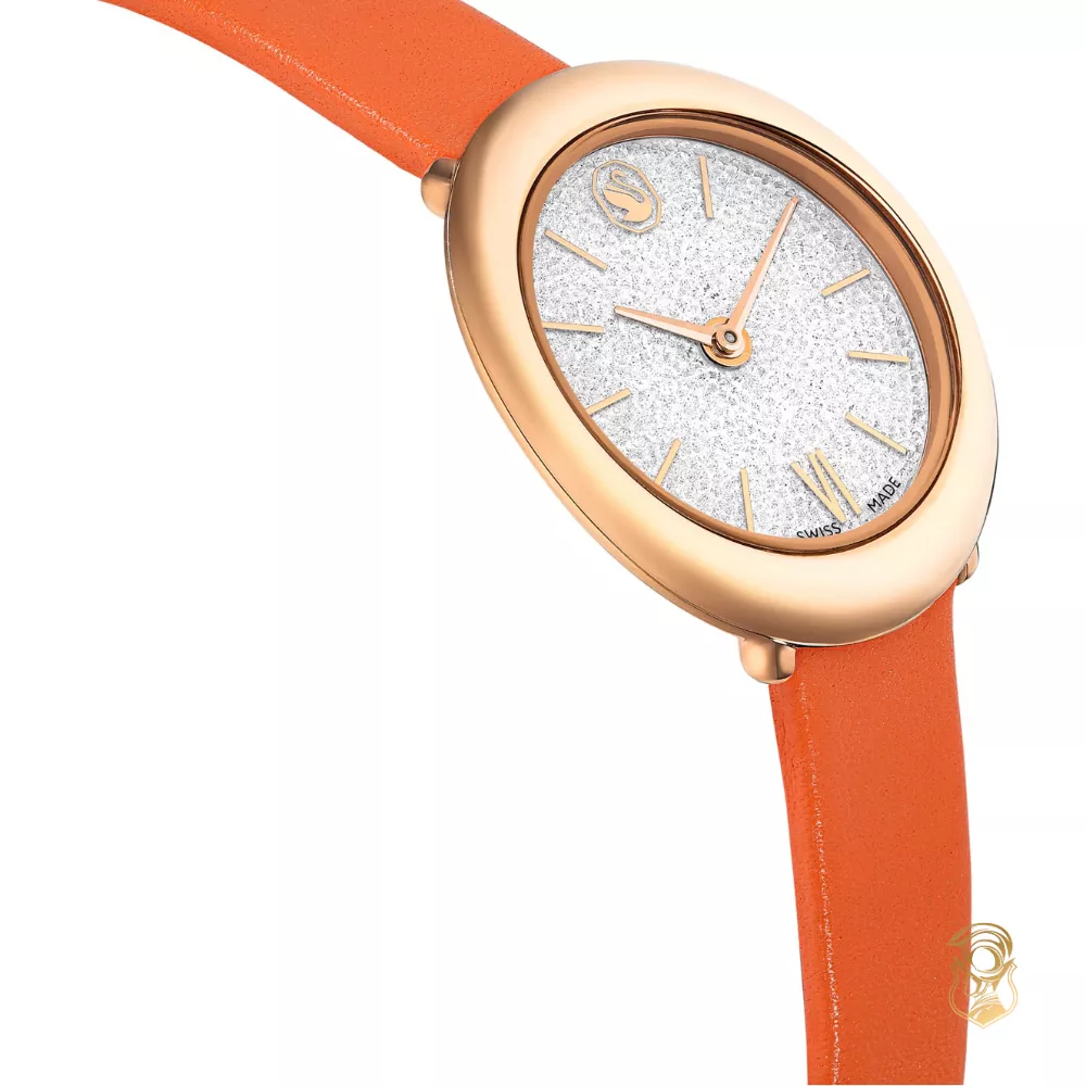 Swarovski Imber Orange Rose Finish Watch 24x26.3mm