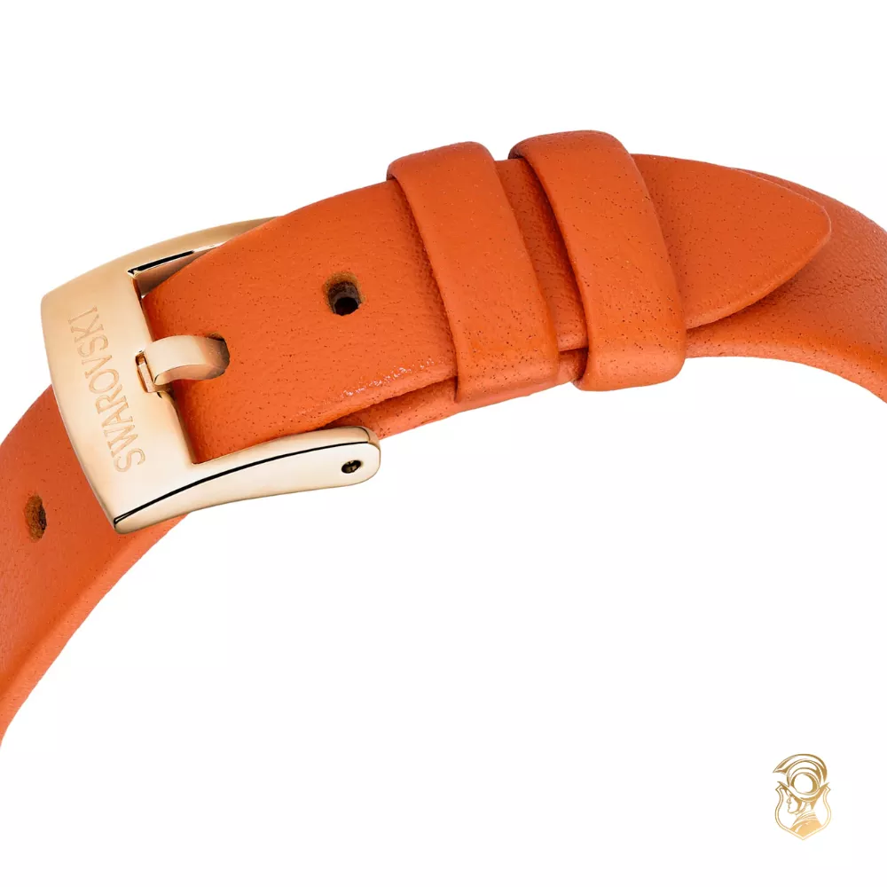 Swarovski Imber Orange Rose Finish Watch 24x26.3mm