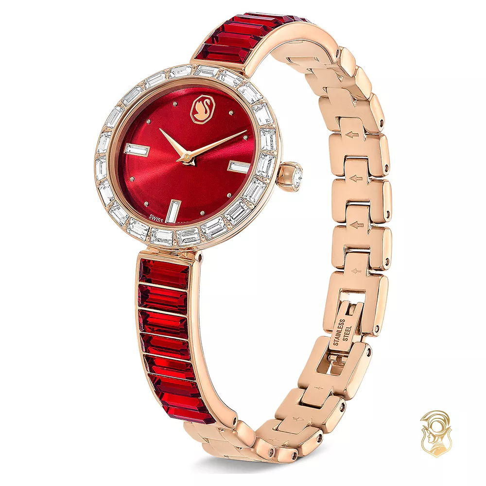 Swarovski Matrix Bangle Red Watch 25mm