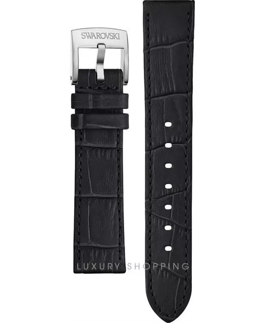 Swarovski Octea Classica Black Leather Strap 20mm