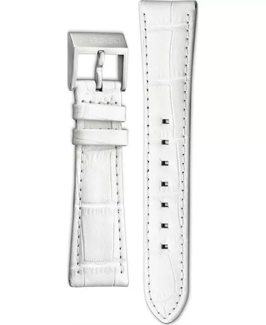 Swarovski Octea Dressy White Leather Strap 18mm