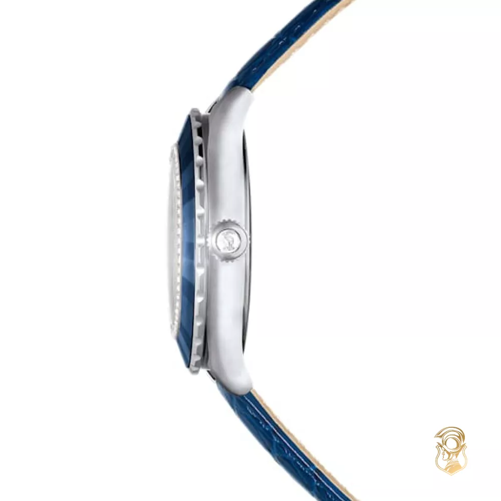 Swarovski Octea Moon Blue-Tone Watch 37mm