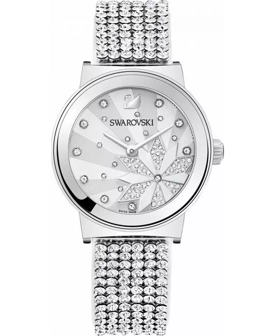 Swarovski Silver Swiss Quartz Watch 36mm