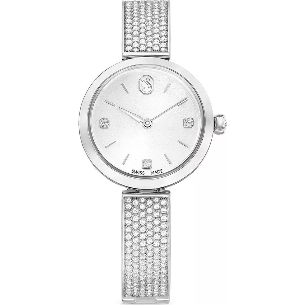 Swarovsky Illumina Silver Tone Watch 27mm