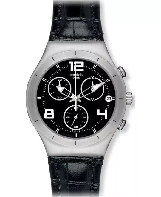 Swatch Black Casual Mens Watch 40mm