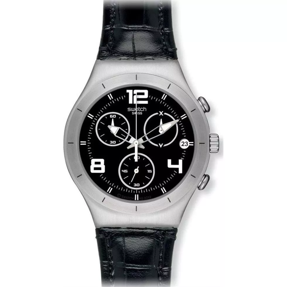 Swatch Black Casual Mens Watch 40mm