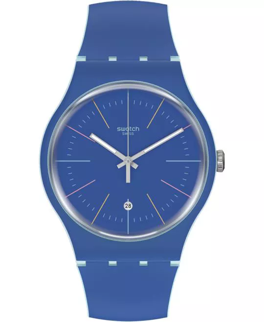 Swatch Blue Layered Watch 41mm