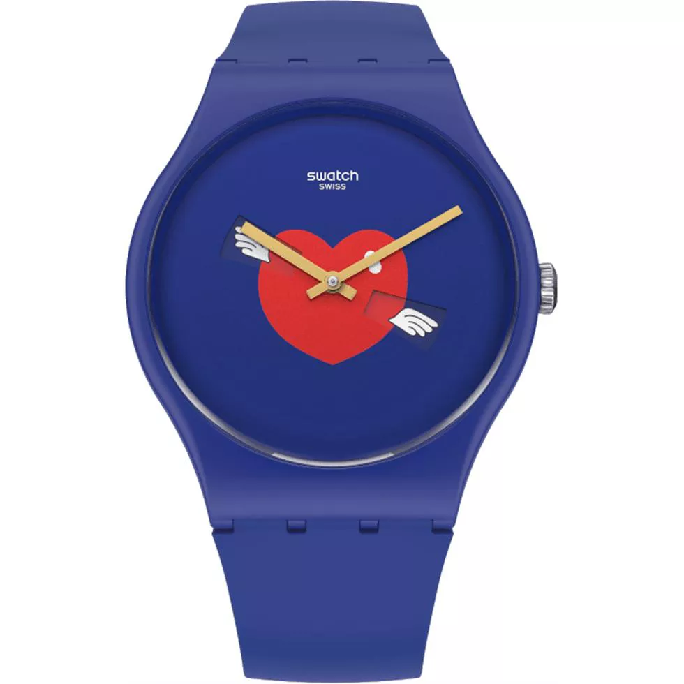 Swatch Chinese Valentine's Day Heart in Blue 41MM