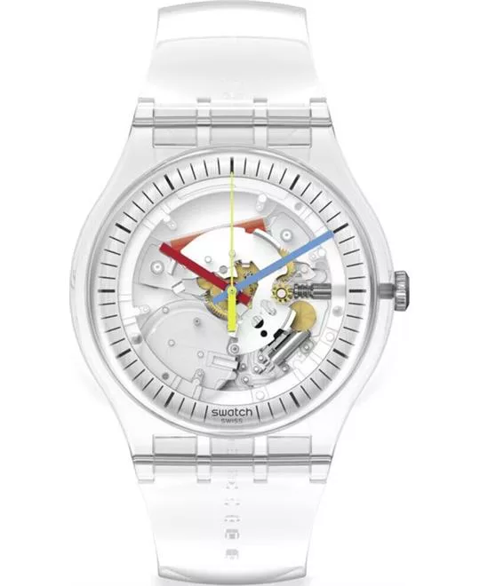 Swatch Clearly Transparent Watch 41mm