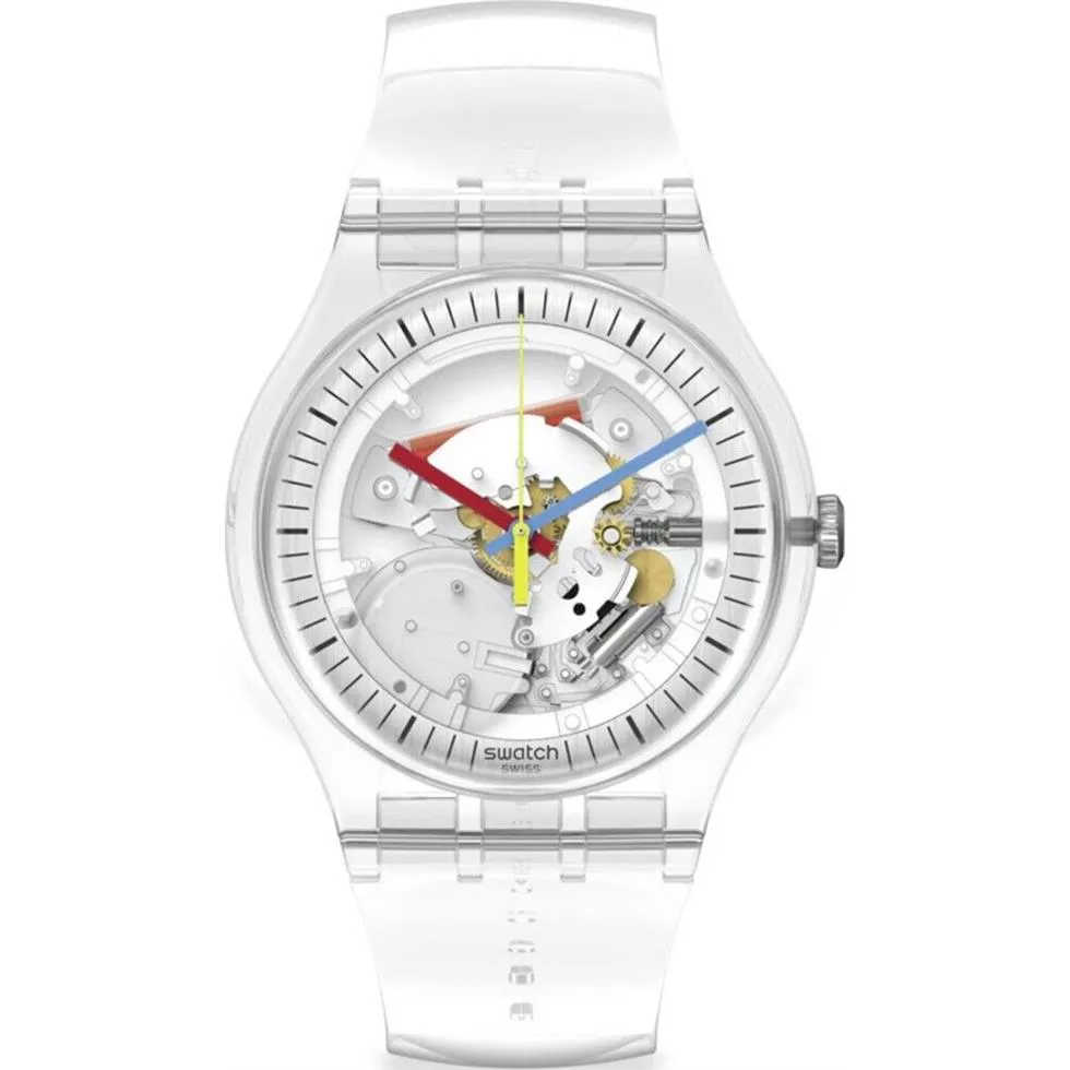Swatch Clearly Transparent Watch 41mm