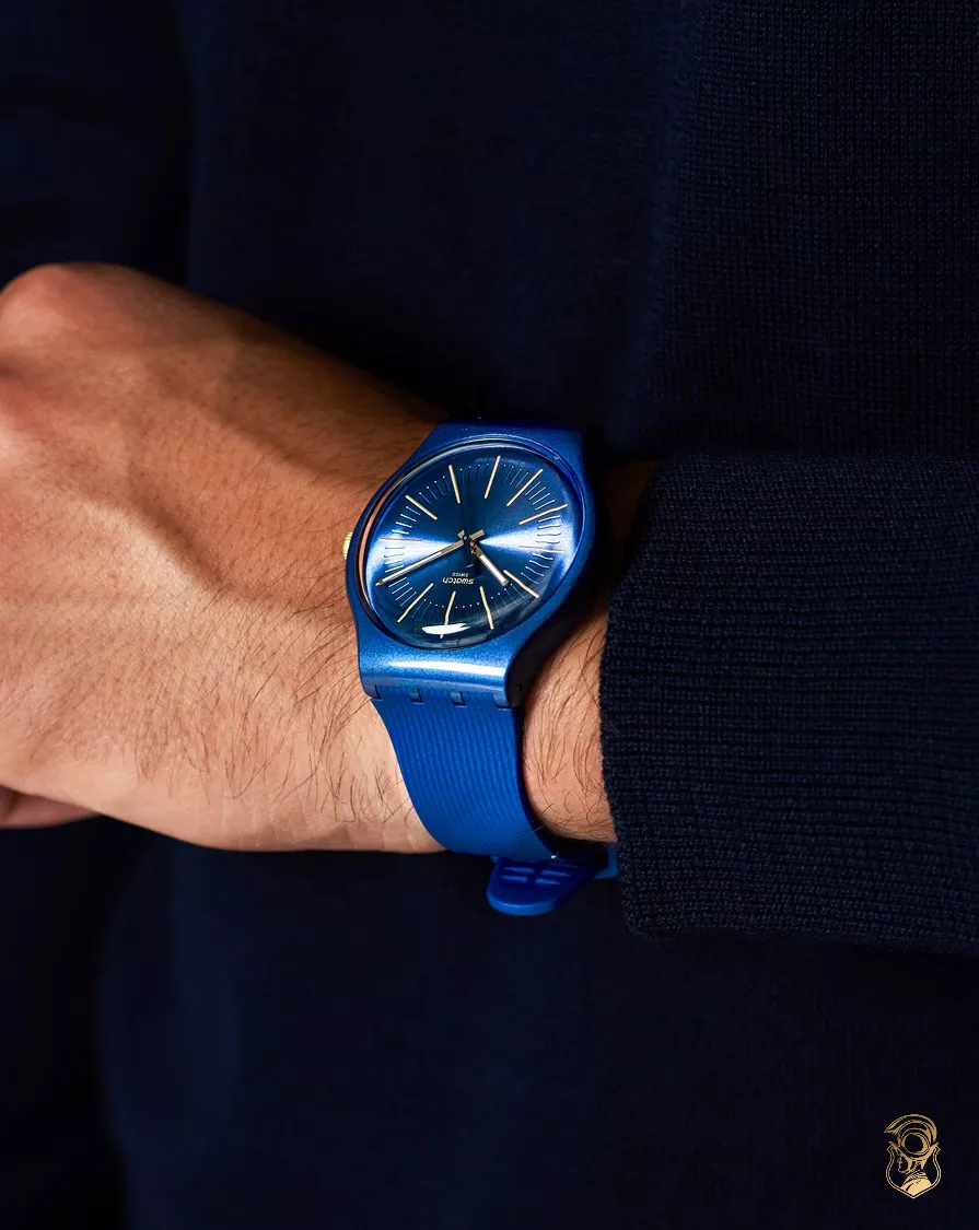 Swatch Cyderalblue Blue Watch 41MM