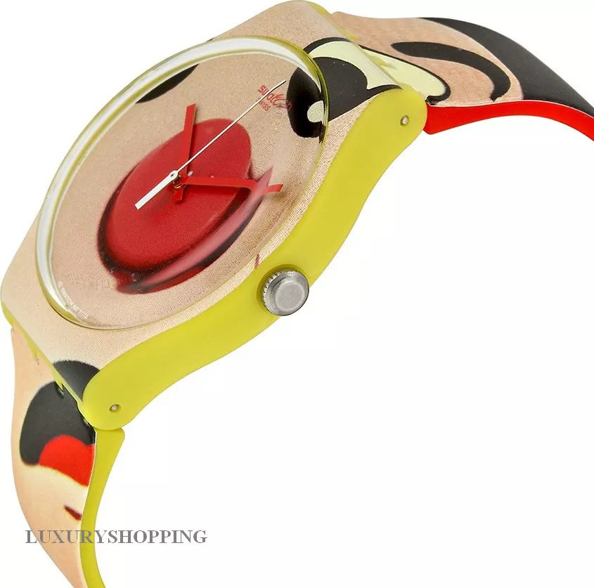 Swatch  Dangerous Lies Multicolour Silicone Strap Watch 41mm