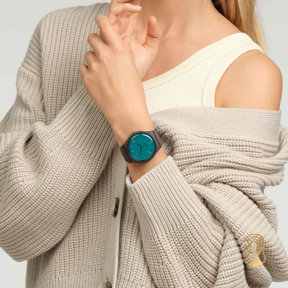 Swatch Dark Duality Watch 41mm