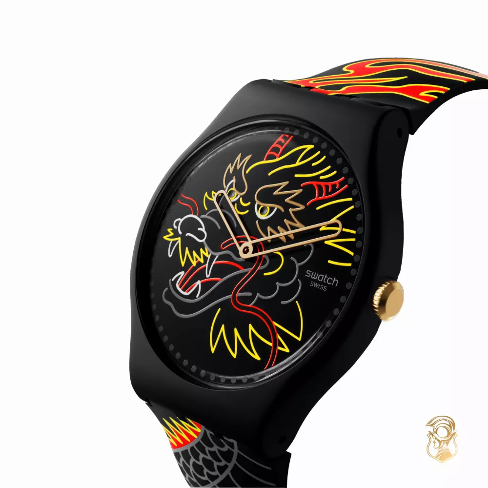 Swatch Dragon In Wind Pay Watch 41MM