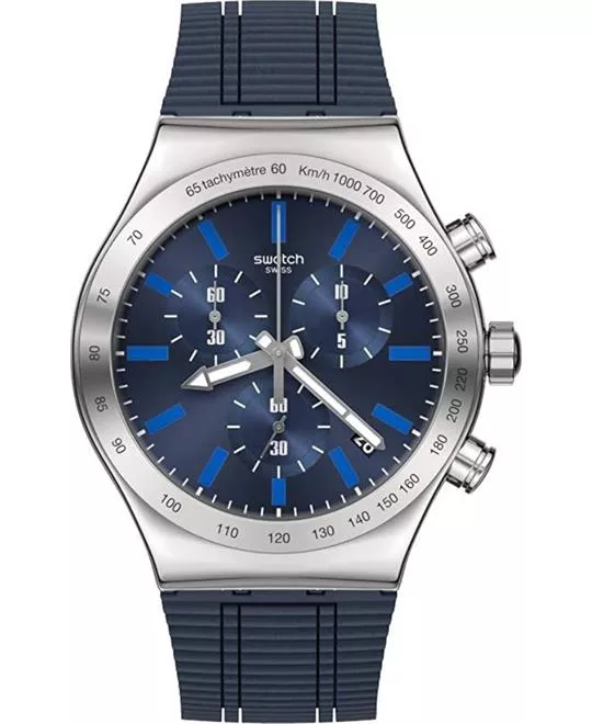 Swatch Electric Blue Watch 43MM