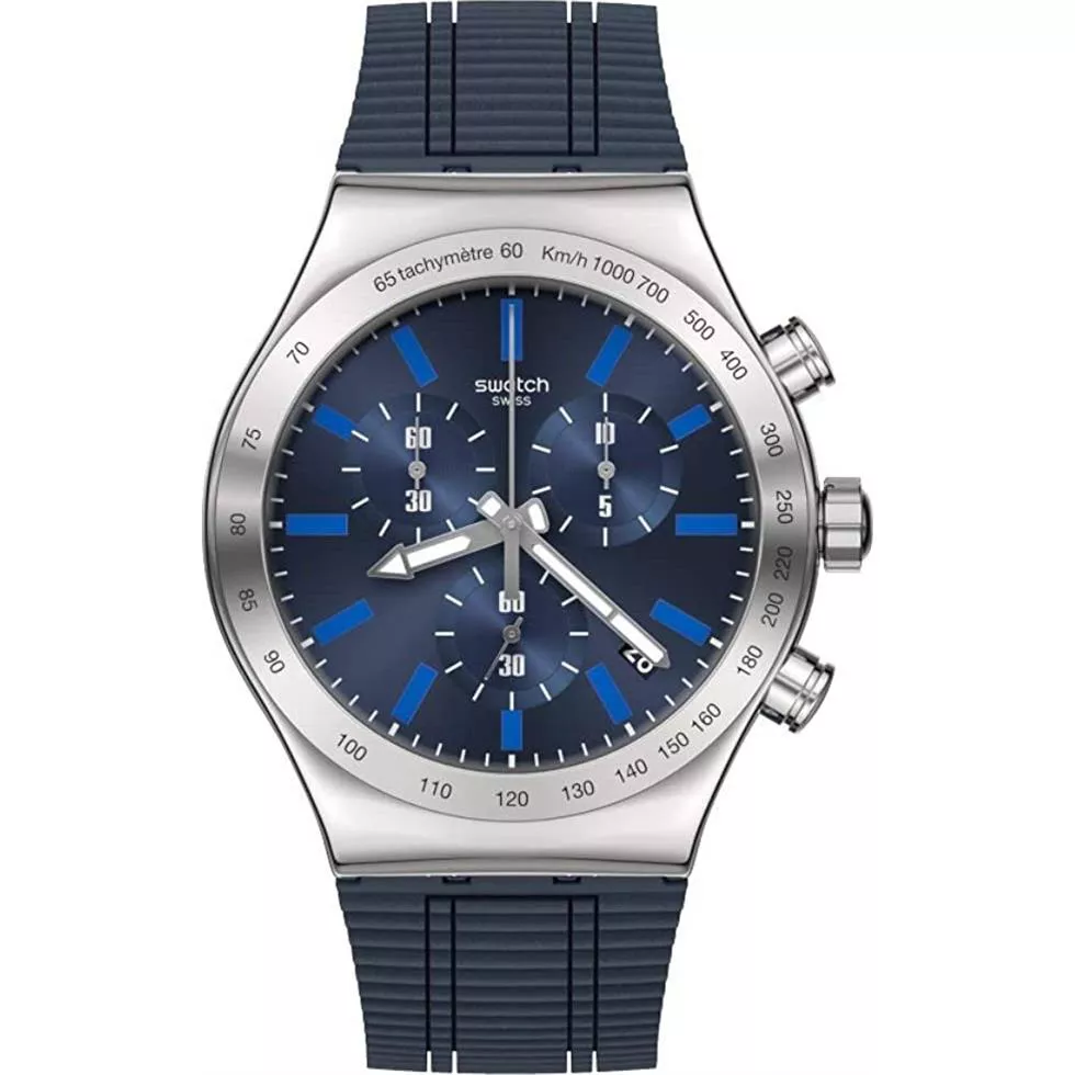 Swatch Electric Blue Watch 43MM