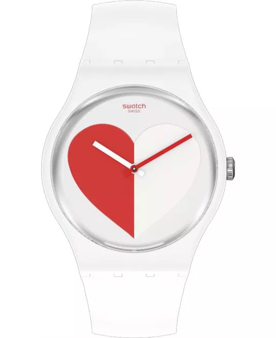 Swatch Half <3 Red Watch 41MM