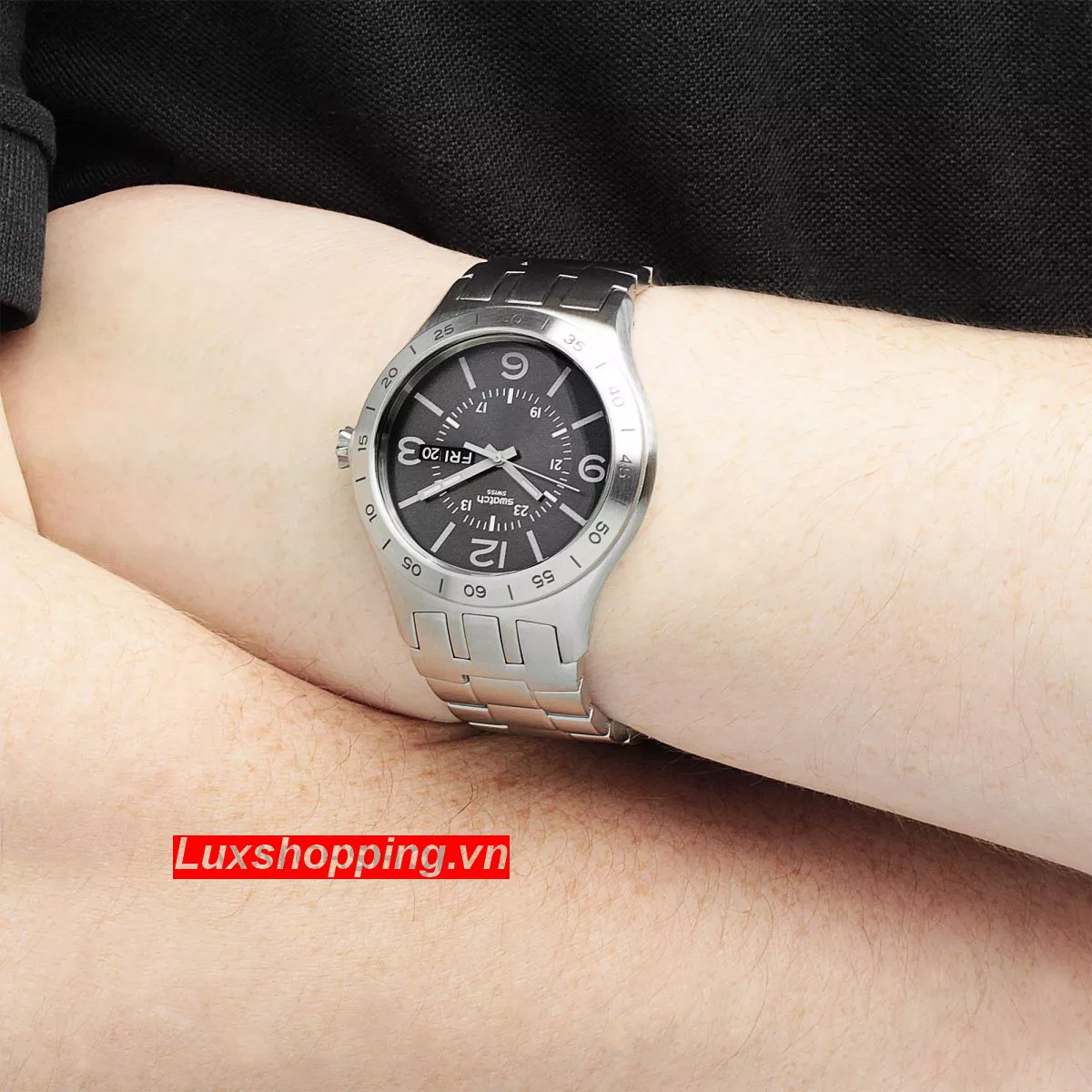 Swatch In A Dark Grey Mode Men's watch, 43mm
