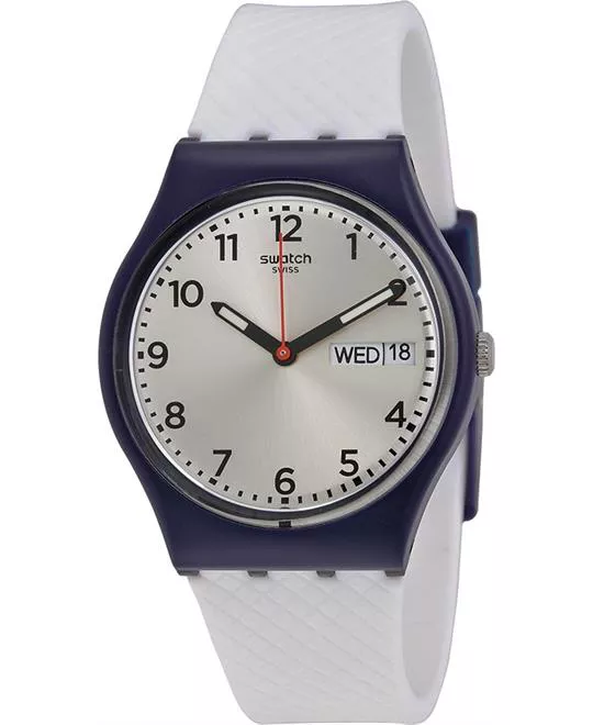 Swatch Men's Analog Display Quartz White Watch 34mm
