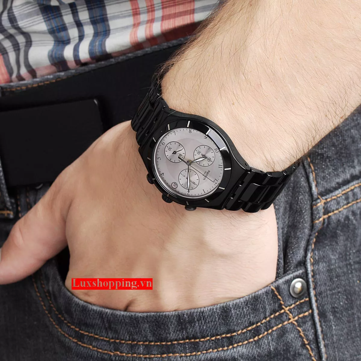 Swatch Men's Irony Aluminum Swiss Watch 39mm