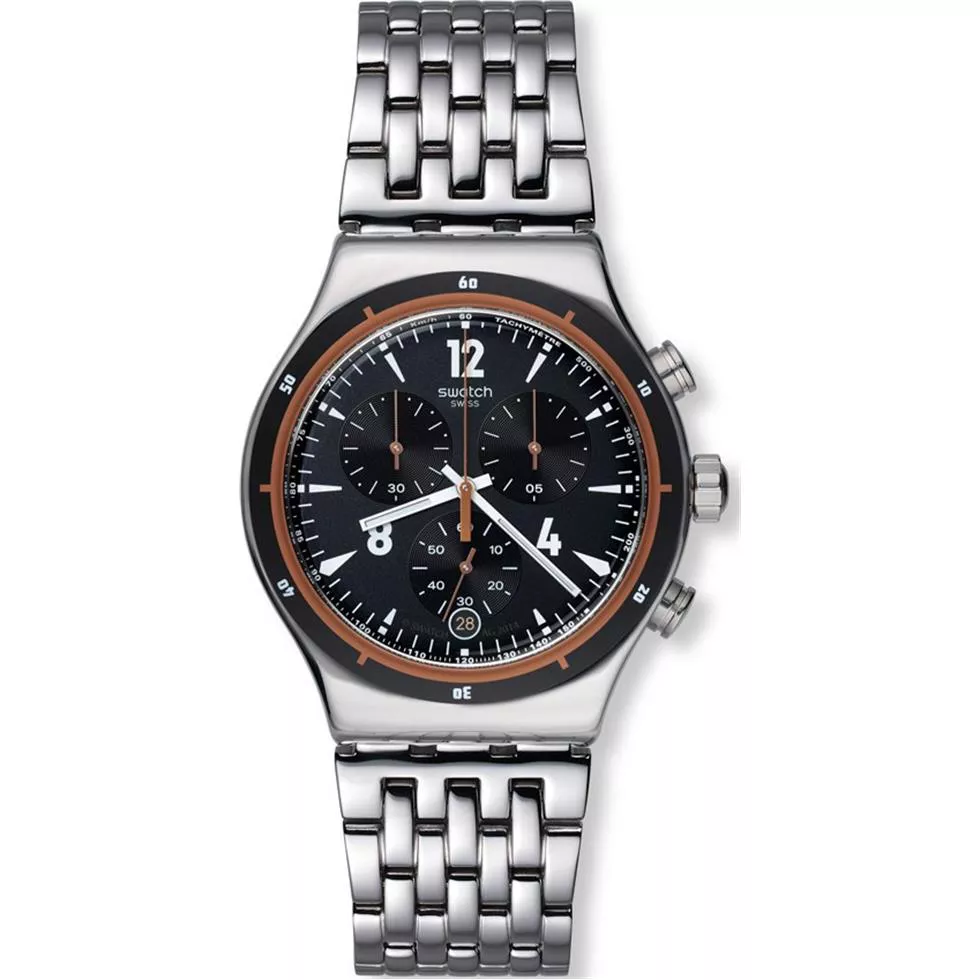 Swatch Men's  Irony Swiss Quartz Silver Watch 43mm