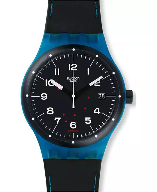 Swatch Men's Originals Rubber Swiss Automatic Watch 41MM