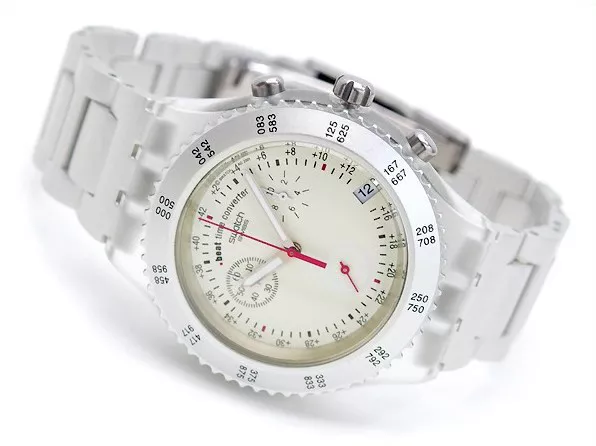 SWatch Men's Silvertone Wayfarer Chronograph Watch