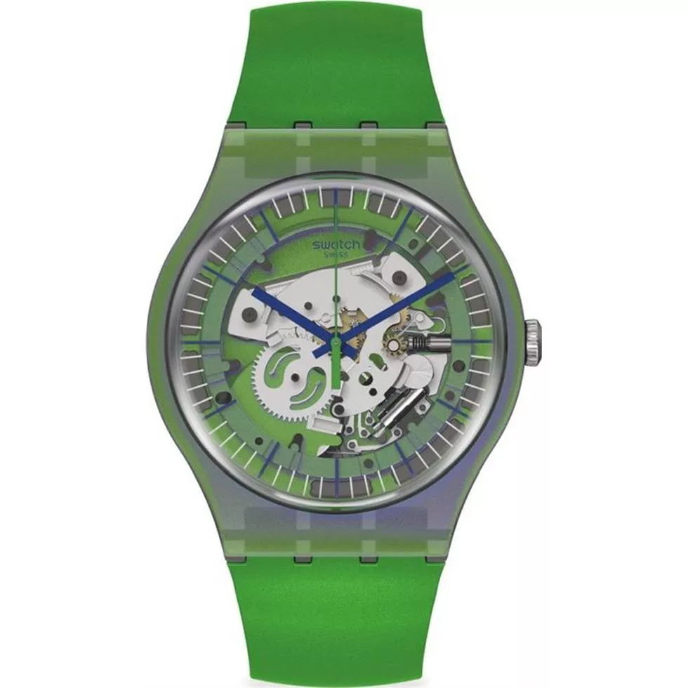 Swatch Monthly Drops Shimmer Green 41MM