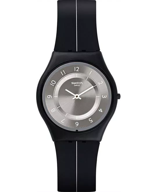 Swatch My Silver Black Ladies Casual Watch 34mm