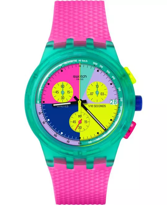 Swatch Neon Flash Arrow Watch 42mm