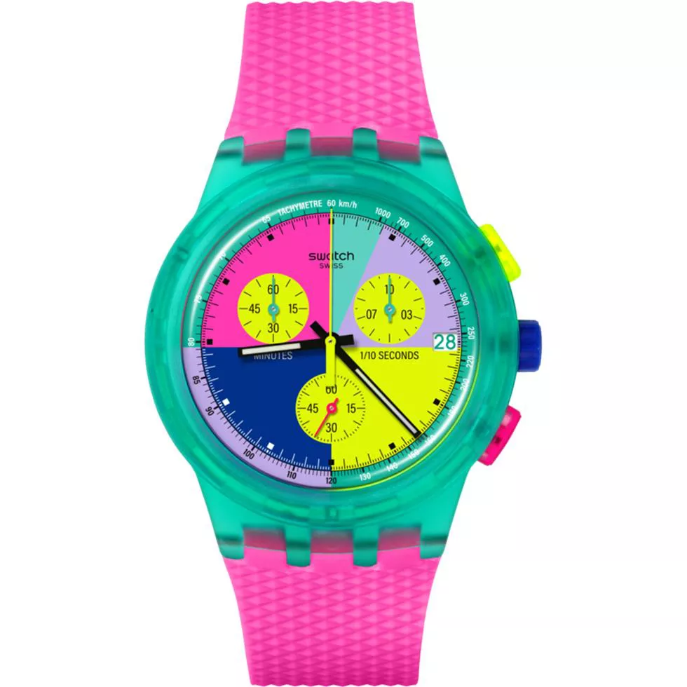 Swatch Neon Flash Arrow Watch 42mm