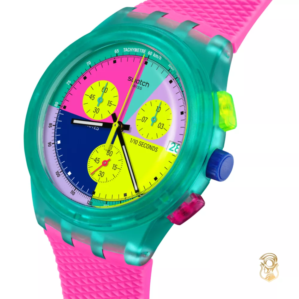 Swatch Neon Flash Arrow Watch 42mm