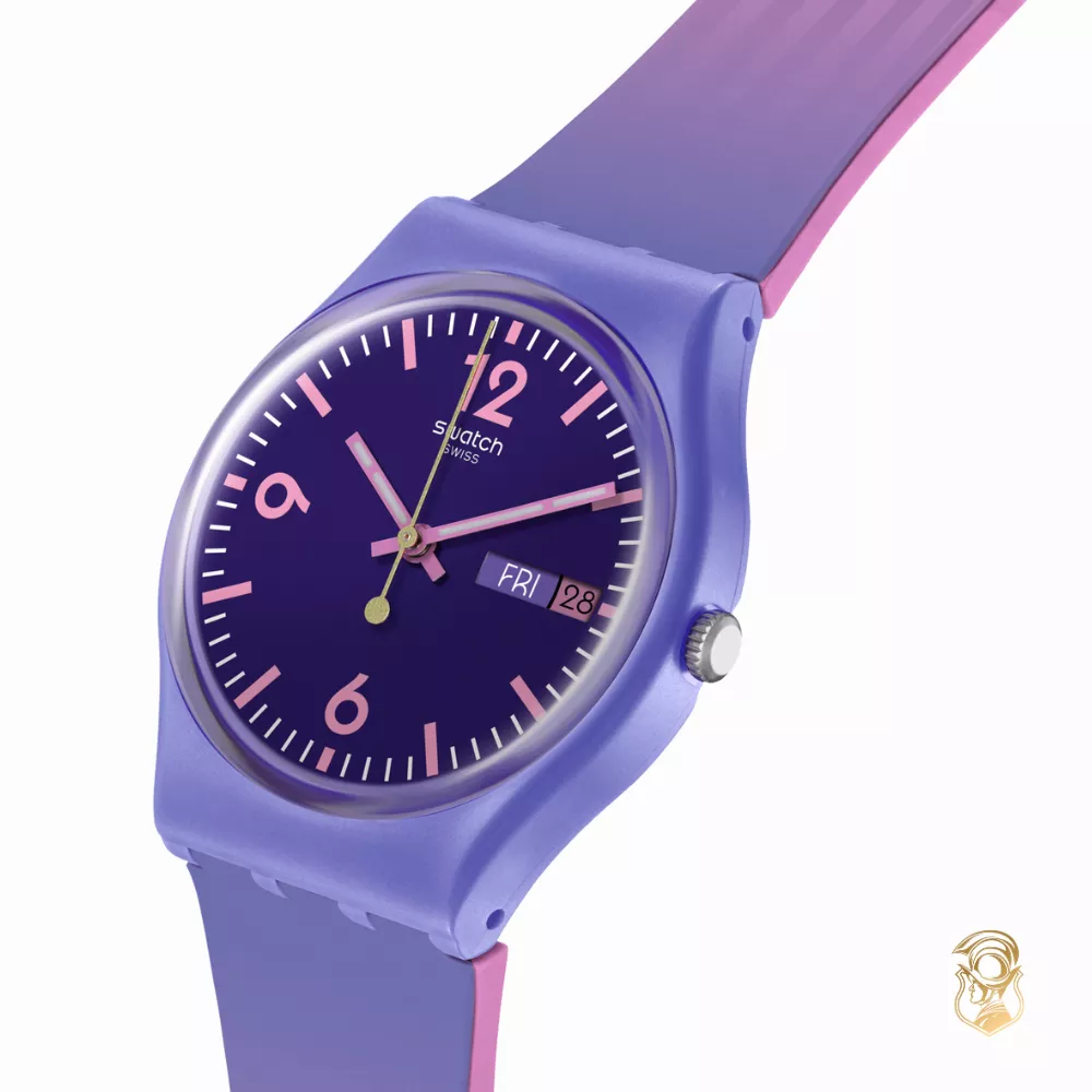 Swatch Olympic Purple Tone Watch 34mm 