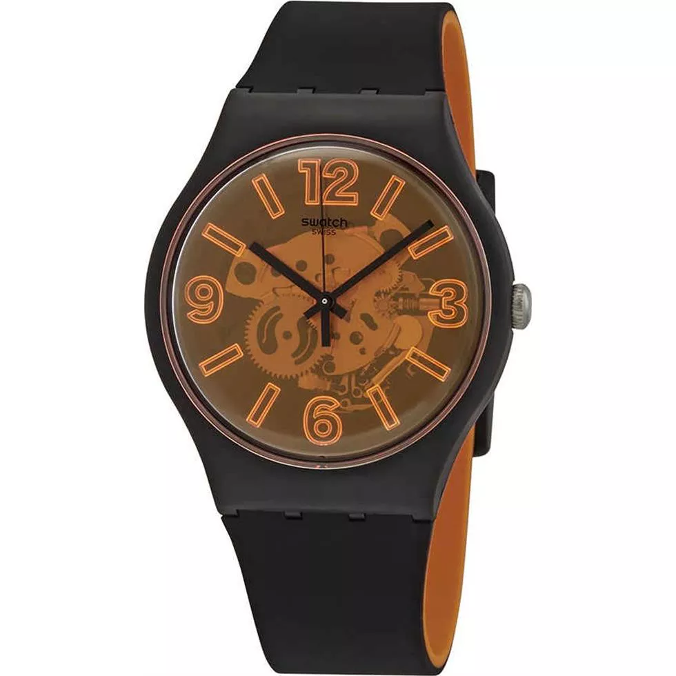 Swatch Orangeboost Semi-Transparent Watch 41MM