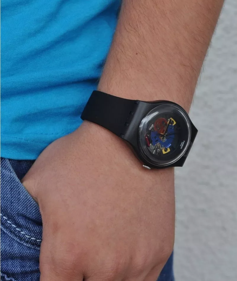 SWATCH Originals Lacquered Silicone Unisex Watch 41mm