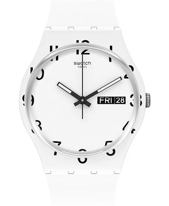 Swatch Over White Watch 34MM
