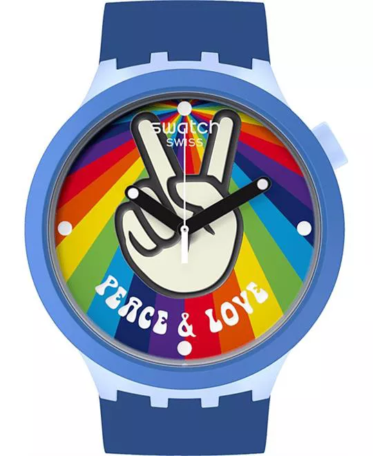 Swatch Peace Hand Love Watch 47MM