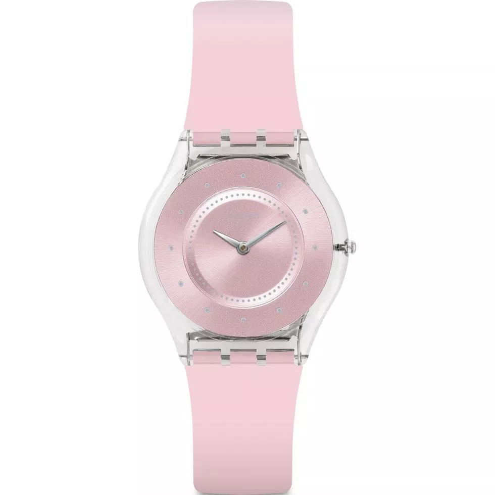Swatch Pink Pastel Pink Dial Ladies Watch 34mm