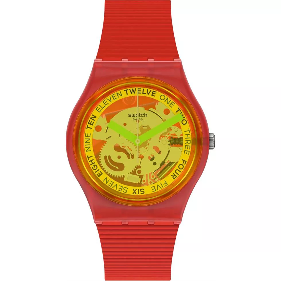 Swatch Retro-Rosso Watch 34MM