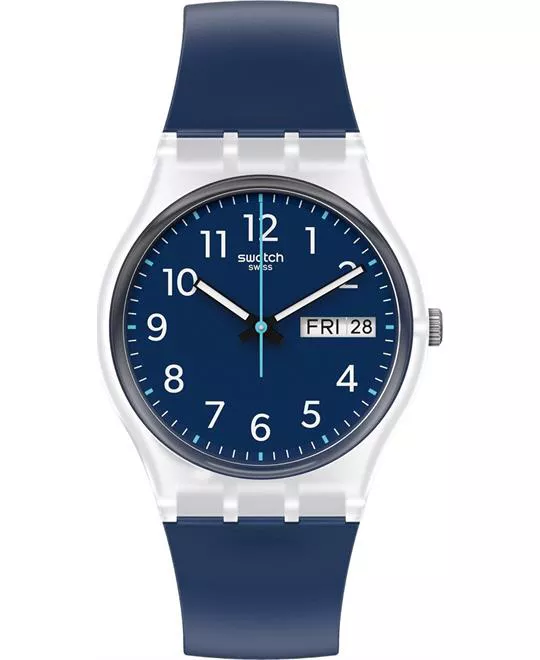 Swatch Rinse Repeat Navy Watch 34MM