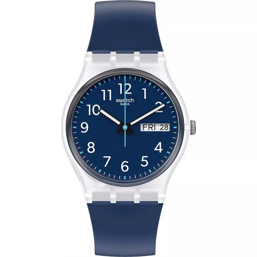 Swatch Rinse Repeat Navy Watch 34MM