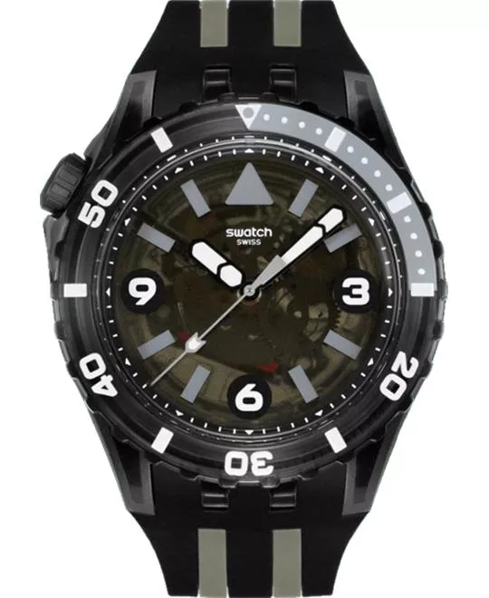 Swatch Scubaqua Black Sea Nettle Watch 44mm
