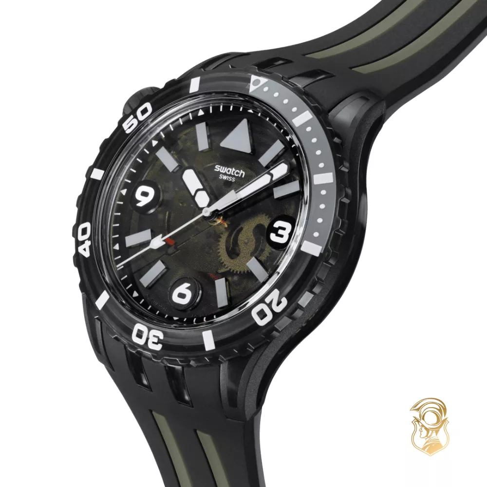Swatch Scubaqua Black Sea Nettle Watch 44mm