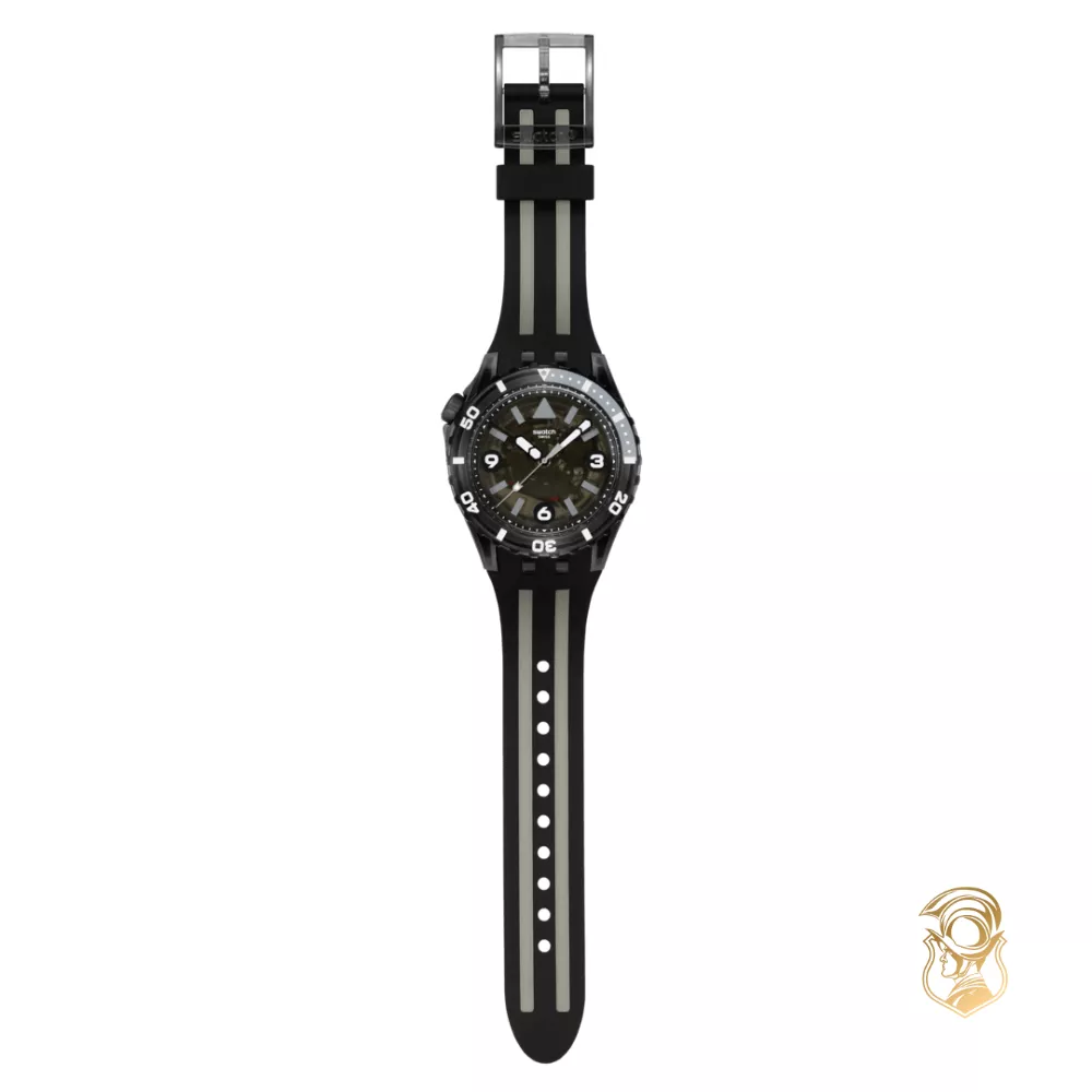 Swatch Scubaqua Black Sea Nettle Watch 44mm