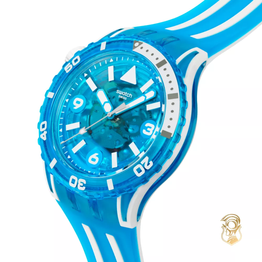 Swatch Scubaqua Blue Fire Watch 44mm