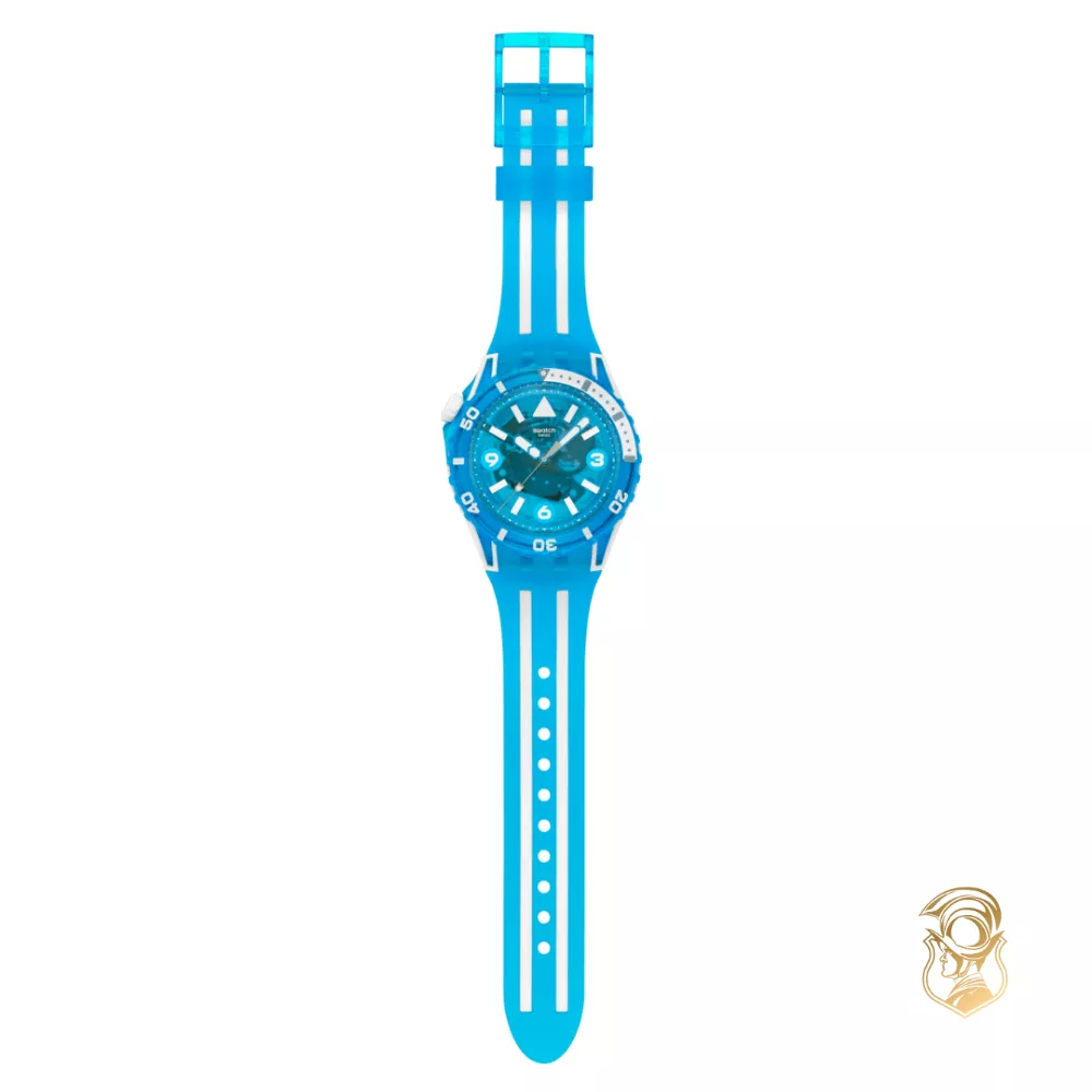 Swatch Scubaqua Blue Fire Watch 44mm