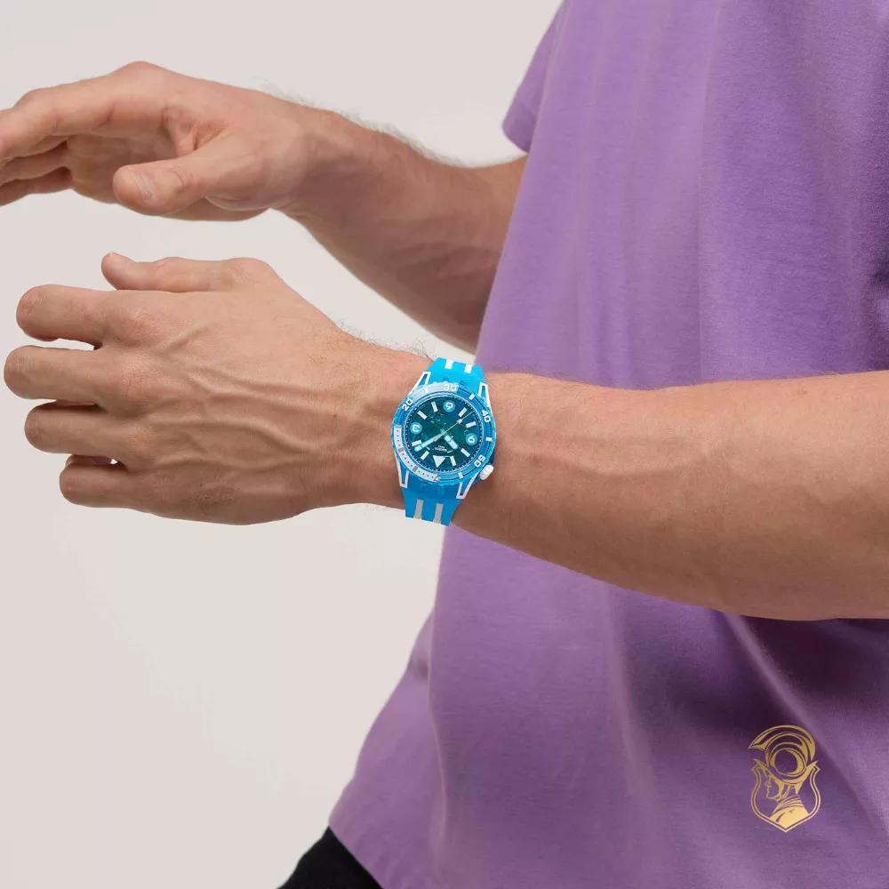 Swatch Scubaqua Blue Fire Watch 44mm